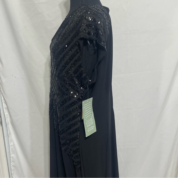 Maya Brooke Formal Evening Gown Dress. Size 18. NEW. Asymmetrical. Mardi Gras - Picture 4 of 16